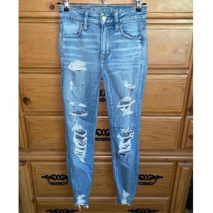 American Eagle 00 jeans high rise
